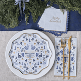 Modern Hanukkah Party Invitation - Hanukkah Illustrations - Customizable Invite & Menu