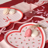 Valentines Day Cocktail Napkins - Lace, Gingham, & Bows