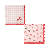 Valentines Day Cocktail Napkins - Lace, Gingham, & Bows