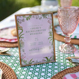 Palm Beach - Digital Invitation & Itinerary for Bachelorette, Bridal Shower, or Dinner Party