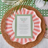 Palm Beach - Digital Menu for Bachelorette, Bridal Shower, or Dinner Party