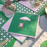Palm Beach - Cheers Cabana Umbrella Cocktail Napkin