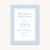 "The Summer I Got Married " Customizable Bridal Shower Invitation - Coastal Pretty