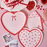 Lace Heart Shaped Plates - Dainty Florals, Gingham & Bows