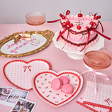 Lace Heart Shaped Plates - Dainty Florals, Gingham & Bows