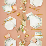 Secret Garden - White Botanicals Large Paper Plates