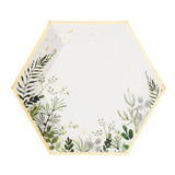 Secret Garden - White Botanicals Large Paper Plates