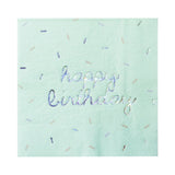 Sprinkles - Pastel Happy Birthday Lunch Napkins (Multi-Color Pack, 24 Count)